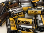 Lot Of 25 Pcs. Kodak 35MM Empty Film Canisters W/leader. Fixed Price $24.99.