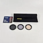 Tiffen 49MM Circular Polarizer, Enhancing, 812 Warm-up Filter Set With Pouch. Fixed Price $59.99.