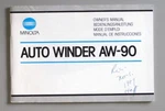 Minolta Auto Winder AW-90 Instruction Manual Multi-language. Fixed Price $14.95.