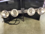 Vintage 8MM 16MM Movie Camera Light Bar 4 Bulbs Case Chicago Kitchenware CKC150M. Fixed Price $55.00.