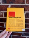 Vtg Kodak Dry Mounting Tissue Made The Usa Sealed 25 Sheets 5X7. Fixed Price $12.00.