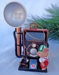 Vintage Expanded Camera Christmas Ornament Flash Attachment Mouse. Fixed Price $17.00.