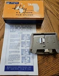 Mansfield Holiday 1950S Auto 8 And 16MM Film Silent Or Sound Splicer Box &inst. Fixed Price $14.96.