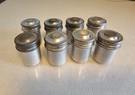 Vintage Kodak 35MM Metal Film Canisters Silver Tone Lids Lot Of 8. Fixed Price $14.95.