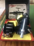 Vintage Garcia Mitchell 300 Plastic Box W/papers France Excel Reel Recond. Fixed Price $115.00.