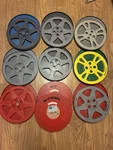 Lot Of 10 Film Reels & Cans 12.5 Steel Plastic Plio Magic Goldberg Brothers Nice. Fixed Price $88.88.