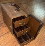 Vintage 1950'S Barnett & Jaffe "baja" 3-DRAWER 35MM Slide Film Case Very Nice. Fixed Price $49.99.