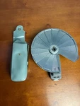 Vintage Accura Bouncemaster Folding Fan Flash Unit W/ Case - Made Japan. Fixed Price $7.99.