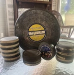 Vintage Film Reel Tins Ferrania 10.5 + 12 3.5 R-2337 Chicago Lab. Fixed Price $17.50.