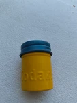 Vtg Kodak Empty Embossed Metal Film Canisters Yellow &blue From Eltachchrome-x. Fixed Price $9.00.