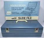 Vintage Logan Metal Deluxe File #1500G Holds Slides Excellent Used. Fixed Price $34.99.