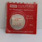 Vintage Mallory Duracell Mercury Battery PX-27 5.6 Volts Sealed Not Tested. Fixed Price $16.98.