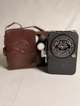 Vtg Movex 8 Movie Camera - Working Motor W/ Case & Agfacolor Cassette. Fixed Price $145.00.
