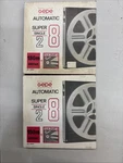Lot Of 2: Gepe Automatic Super Single 28 Film Reel Box 180M 600FT ART.5310 Nos. Fixed Price $59.99.