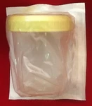 Lot Of 10 Elkay Specimen Container And Cap 4 1/2 Oz Sterile Yellow Screw Top 128. Fixed Price $9.42.