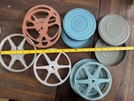 New Vintage Baia Dual 8 200 Ft. Reel/storage Case (3) And Additional 6" Reels. Fixed Price $69.00.