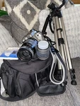 Nikon N55 Camera 28-80MM Quantray 70-300MM Lens Bag Stand. Fixed Price $74.99.