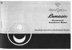 Gossen Lunasix Exposure Meter Instruction Manual Reprint. Fixed Price $12.95.