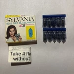 Sylvania Blitzlampen German Printed W/insert 1960 - Blue Dot AG3B Bulbs. Fixed Price $8.99.