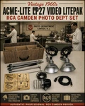 Rare 1960S Acme-lite LP27 Video Litepak Rca Camden Photo Dept Set W/ Logo. Fixed Price $249.00.