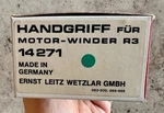 Original Leica Handgrip Motor Winder R3 14271 - Good Condition! Leitz Ovp!. Fixed Price $98.49.