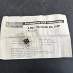 Sylvania 2-WATT Zirconuim Arc Lamp Nos -rare-. Fixed Price $100.00.