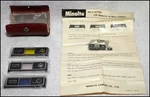 1A, Y48, 80B Color Filter Set For Minolta 16 Mg-s W/ Orig Case, Instructions. Ex. Fixed Price $12.49.
