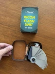 Ricoh BC-605D Vintage Bulb Flash Gun. With Leather Case Fan Unit W/ Box. Fixed Price $9.74.