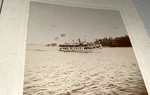 Rare Antique American Patriotic Flag River Steamship Steamer Cabinet Photo Kodak. Fixed Price $39.99.