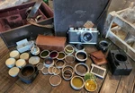 Vintage Leica Ernst Leitz Wetzlar Camera Set Made Ger Serial No. 513981. Fixed Price $895.00.