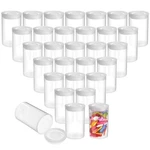 Juvale Film Canisters With Caps 30-COUNT, 35MM, Clear Plastic. Fixed Price $27.73.