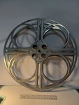 Vintage Goldberg Brothers 35MM Movie Projector Film Reel. 4 Hole. Cast Aluminum. Fixed Price $150.00.