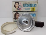 Kodak Kodalite Holder + Sylvania Blue Dot 25 Flashbulbs Lot. Fixed Price $29.74.