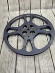 Vintage Metal Movie Reel, Goldberg Bros. PAT.D-122.017, Art Blue. Fixed Price $45.00.