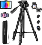 Tripod, 68" Tablet Stand For Phone Cameras, Travel Compati. Fixed Price $40.93.