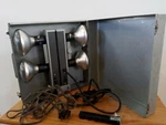 Vintage 8MM 16MM Movie Camera Light Bar 4 Bulbs Case Chicago Kitchenware CKC150M. Fixed Price $39.99.
