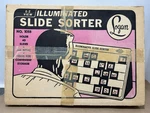 Vintage Logan Illuminated Slide Sorter E-z View Original Box And Light 1055. Fixed Price $26.00.