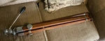 Vintage Thalhammer Los Angeles Kino Pano Tilt Tripod, All Wood Legs. Fixed Price $145.00.