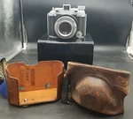 Kodak Medalist Rangefinder Camera W/ Ektar Len 1941-48 Military Leather Case. Fixed Price $314.99.