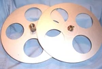 35MM 3,000' 17" Goldberg Motion Picture Film Movie Projector Take Up Split Reel. Fixed Price $199.99.