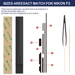 Precut Custom Light Seal Foam Sponge Kits For Nikon F2AS Film Cameras. Fixed Price $12.83.
