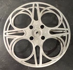 Vintage Goldberg Bros. 15" Metal Movie Reel 4 Holes - Denver Colo.. Fixed Price $50.00.