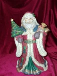 Vintage 1996 Jolly Old St Nicolas Santa Music Box 38306 Large 10.75" Working. Fixed Price $25.99.