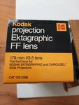 New Kodak Projection Ektagraphic Ff Lens 178MM F/3.5 Cat 122 5168 Free Shipping. Fixed Price $40.50.