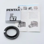 Mint Asahi Pentax 6X7 Reverse Adapter 67MM Metal Ring English Manuals Box. Fixed Price $49.99.