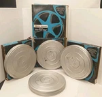 Vtg 16MM Metal Canisters Bell & Howell Reels 400' (3 Found Footage Films). Fixed Price $65.00.
