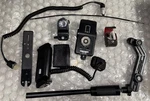 Quantaray Flash With Dedicated Off Camera Cord Nikon Mix Attachments. Fixed Price $38.00.