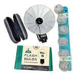 Canon Pocket Fan Flash Attachment Rangefinder Vintage 1950S Camera Case Bulbs. Fixed Price $58.75.