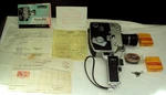 Cinemax 8MM Movie Camera-uriu Seiki Japan-w/orig. Receipt-film-case Key-manual. Fixed Price $125.00.