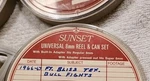 Sunset Universal 8MM/SUPER8MOVIE Film Reel And Can 5" Plastic. Lot Of 3. Fixed Price $25.00.